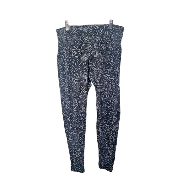 Torrid Gray Animal Print Skinny Mid Rise Athletic Yoga Leggings Womans Size 1x - Picture 1 of 4